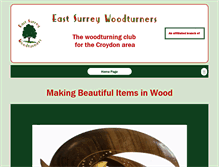 Tablet Screenshot of eastsurreywoodturners.org